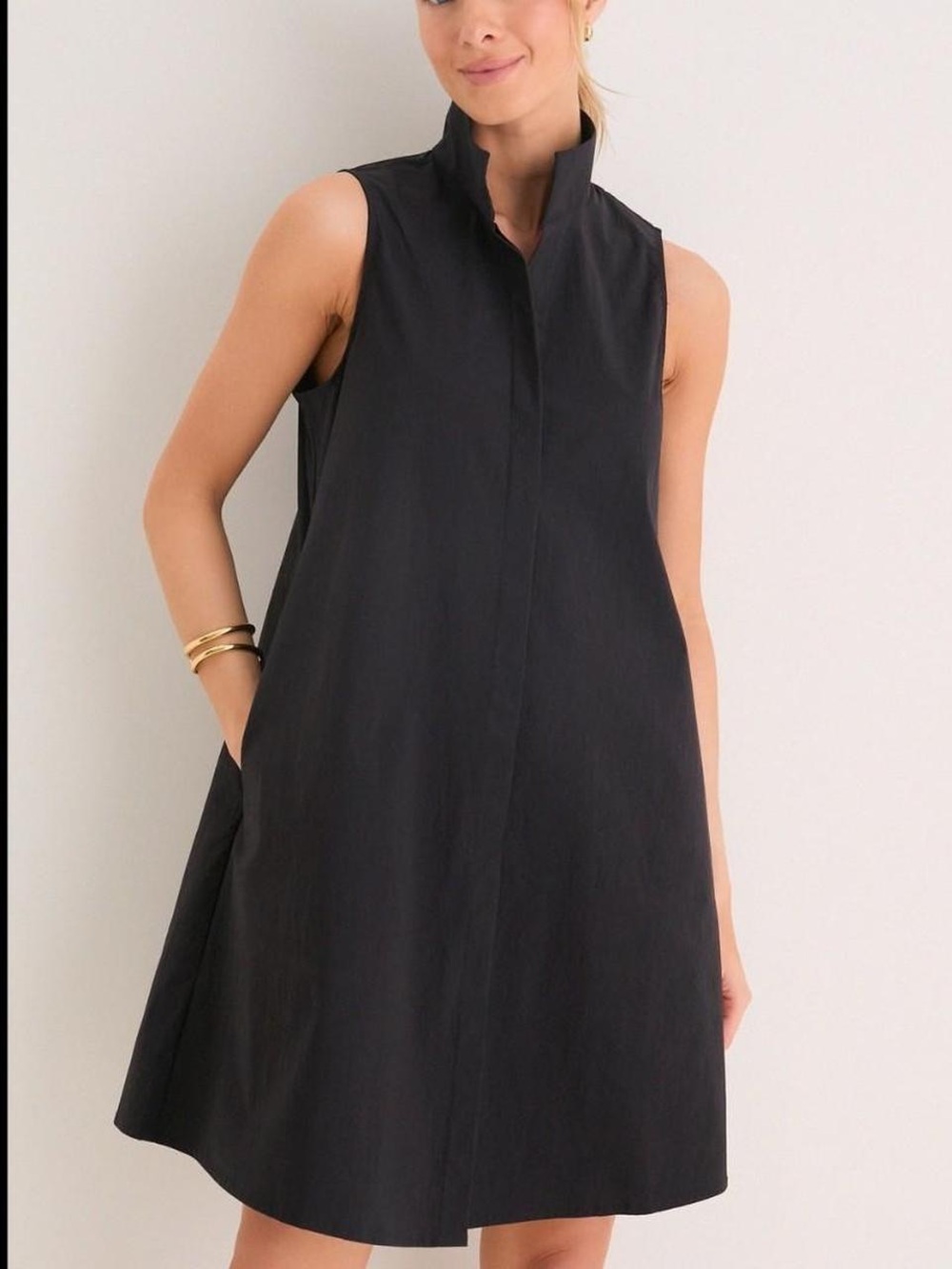 Tuckernuck Sleeveless Black A-Line Mini Dress